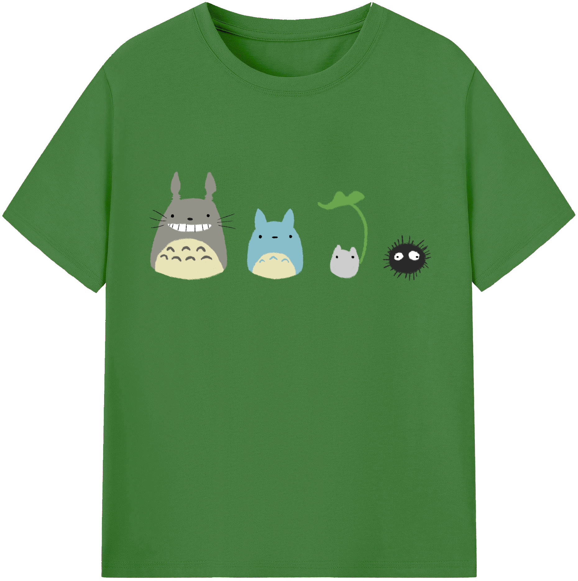（画像用） となりのトトロ 草壁メイ 草壁サツキ My Neighbor Totoro Satsuki Kusakabe Mei Kusakabe レディースカジュアルプリントTシャツ（綿100％）